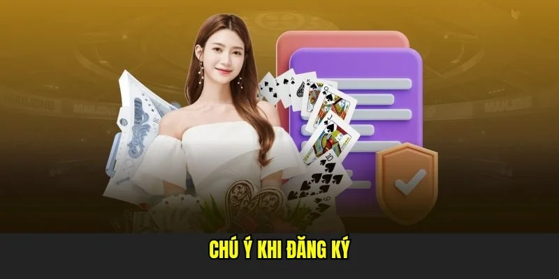 Các điểm cần lưu ý khi thực hiện đăng ký tài khoản tại đây