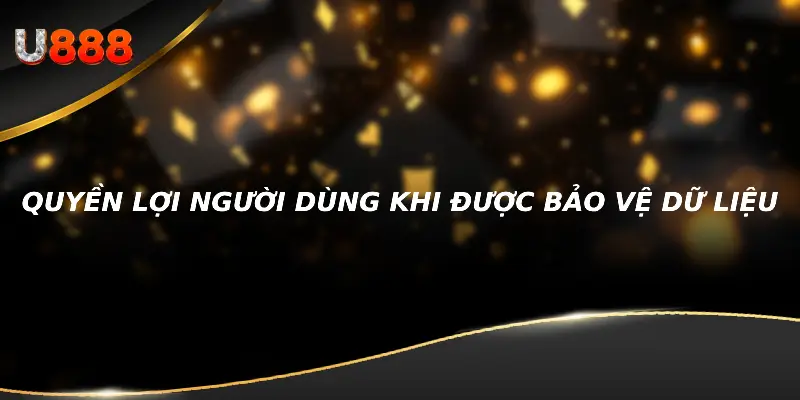 Quyền lợi khi được bảo vệ dữ liệu